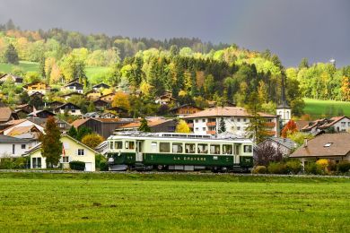 Ce 4/4 no.131 GFM-Historique (course privée Bulle- Gstaad)