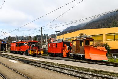 Clin d'oeil aux HGe 2/2 des Chemins de fer électriques veveysans (MVR, MOB et BC)