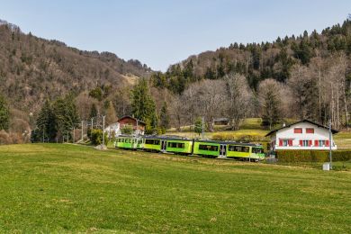 Transfert des trams sur le Bex Villars Bretaye  (TPC)
