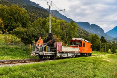 Trains de travaux sur le BVB 